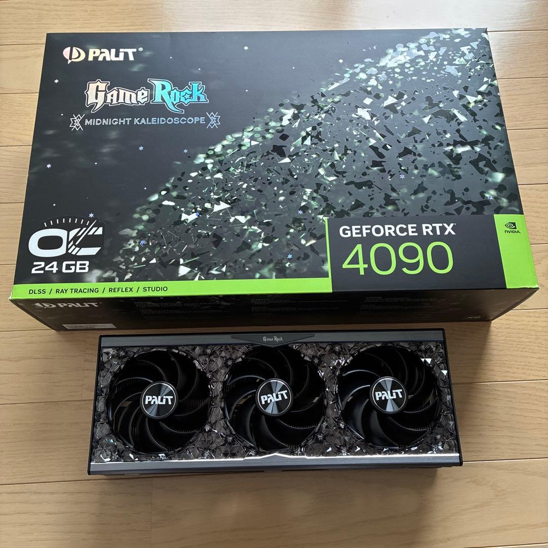 palit RTX 4090ヒートシンク　3連　ファン　LED バックプレート
