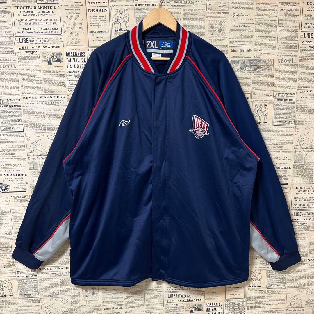 reebok NBA NETS ウォームアップジャージ　セットアップ　XXL