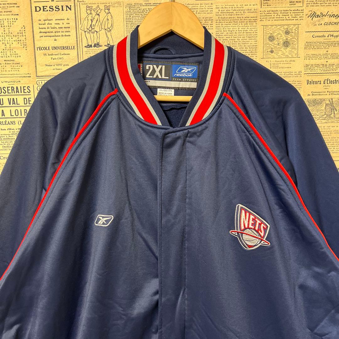 reebok NBA NETS ウォームアップジャージ　セットアップ　XXL