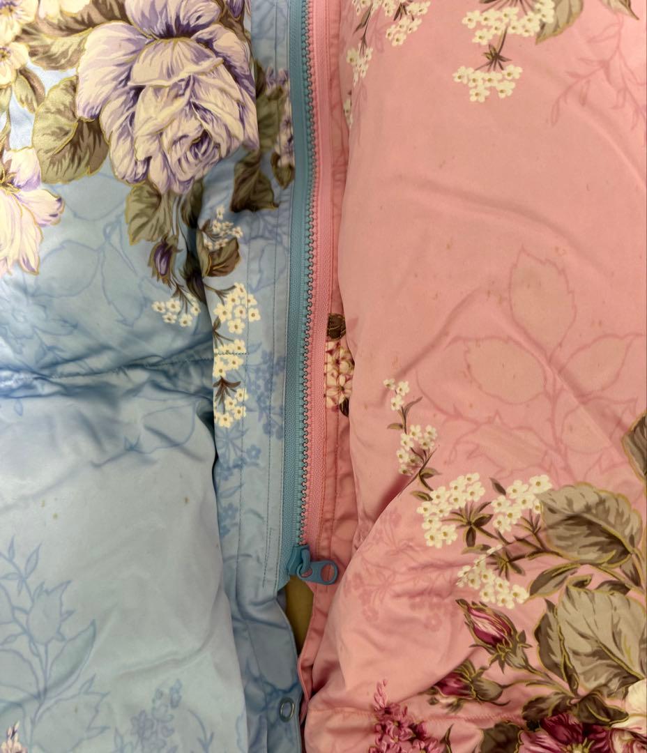 二枚重ね両サイドファスナー付き 最高級羽毛ふとん