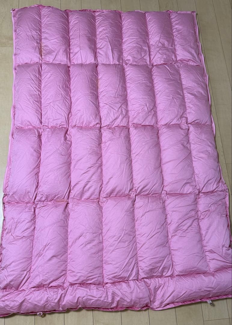 二枚重ね両サイドファスナー付き 最高級羽毛ふとん