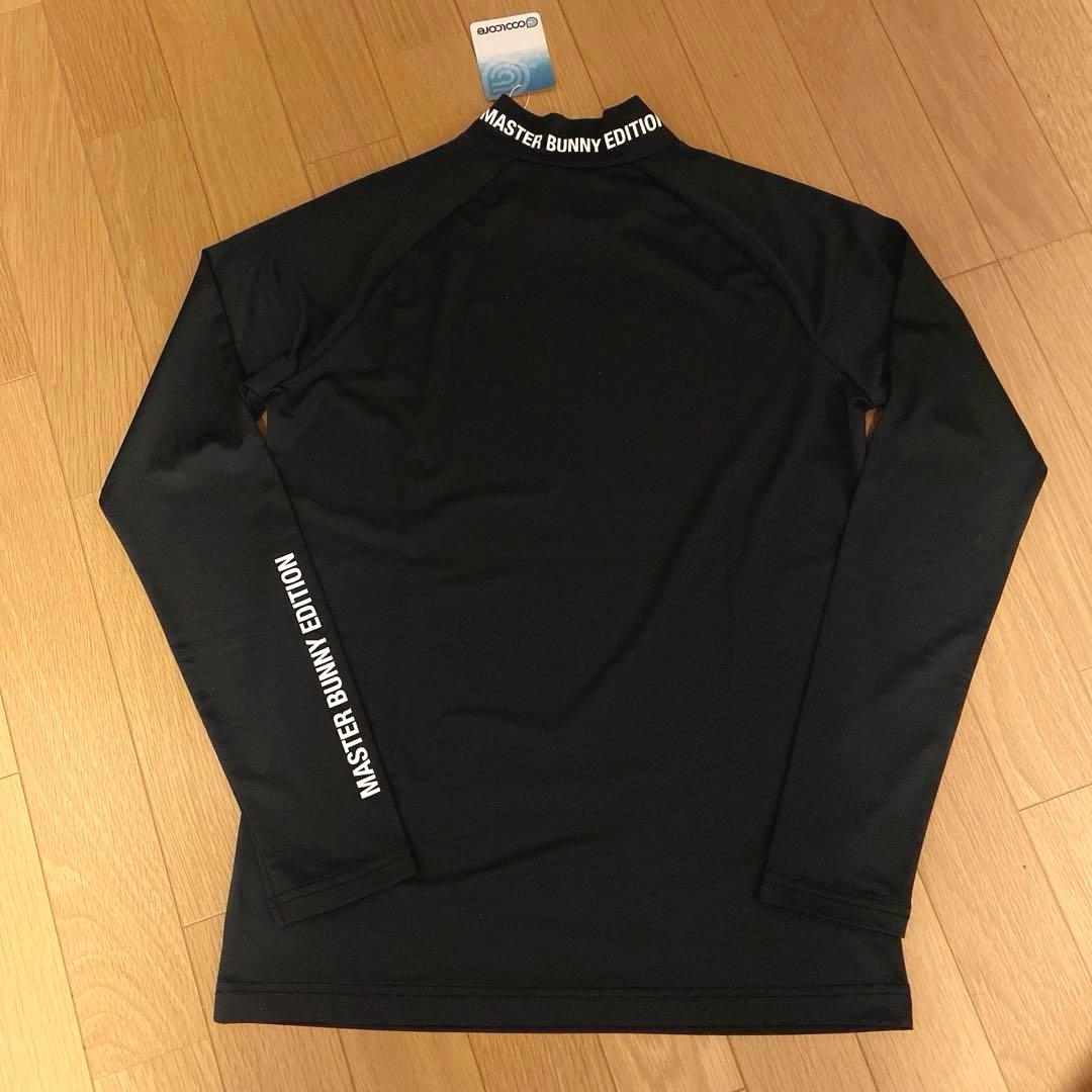 パーリーゲイツ☆新品 マスターバニー クールコア微メッシュモックネックカットソー