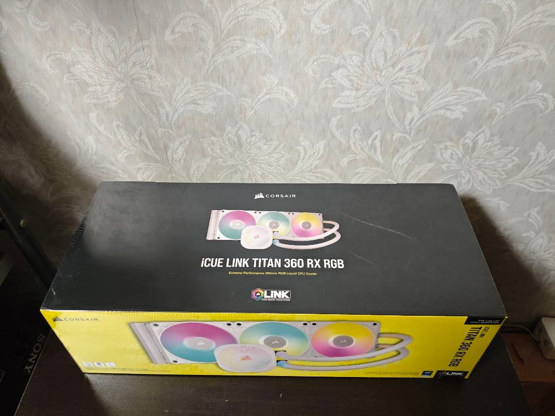 未使用　CORSAIR　コルセア 水冷一体型CPUクーラー　360mm RGB