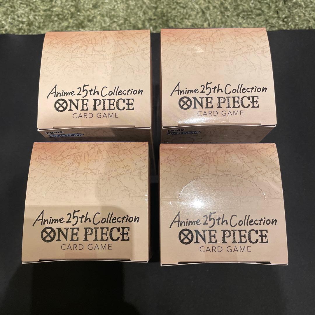 テープ付き ワンピースカード アニメ 25周年 コレクション 3BOX セット
