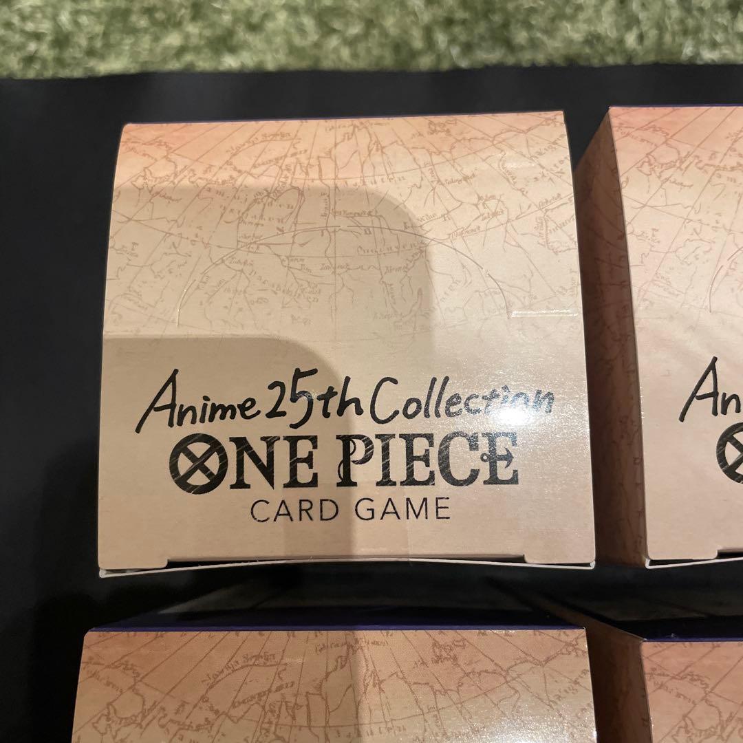 テープ付き ワンピースカード アニメ 25周年 コレクション 3BOX セット