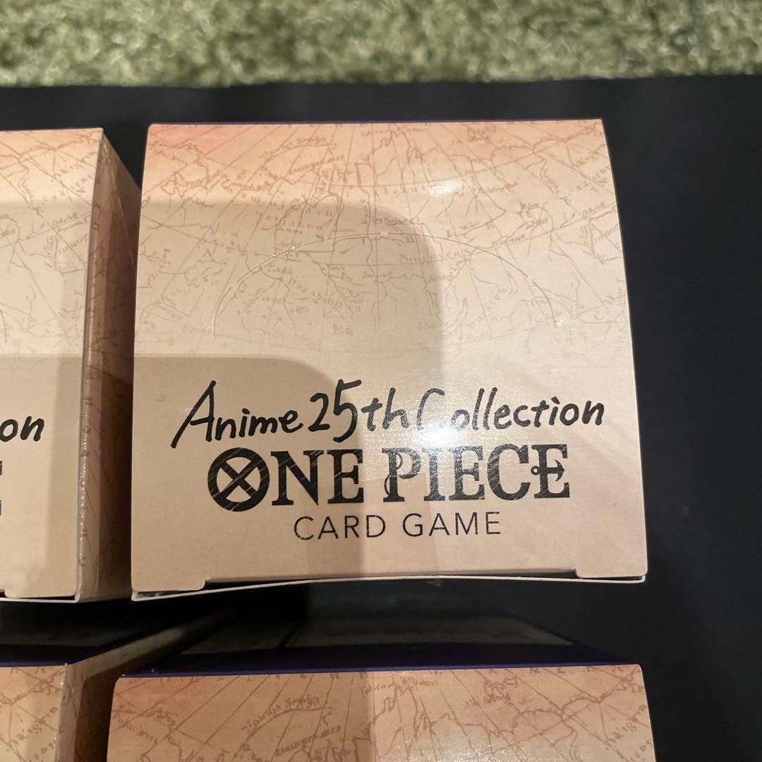 テープ付き ワンピースカード アニメ 25周年 コレクション 3BOX セット