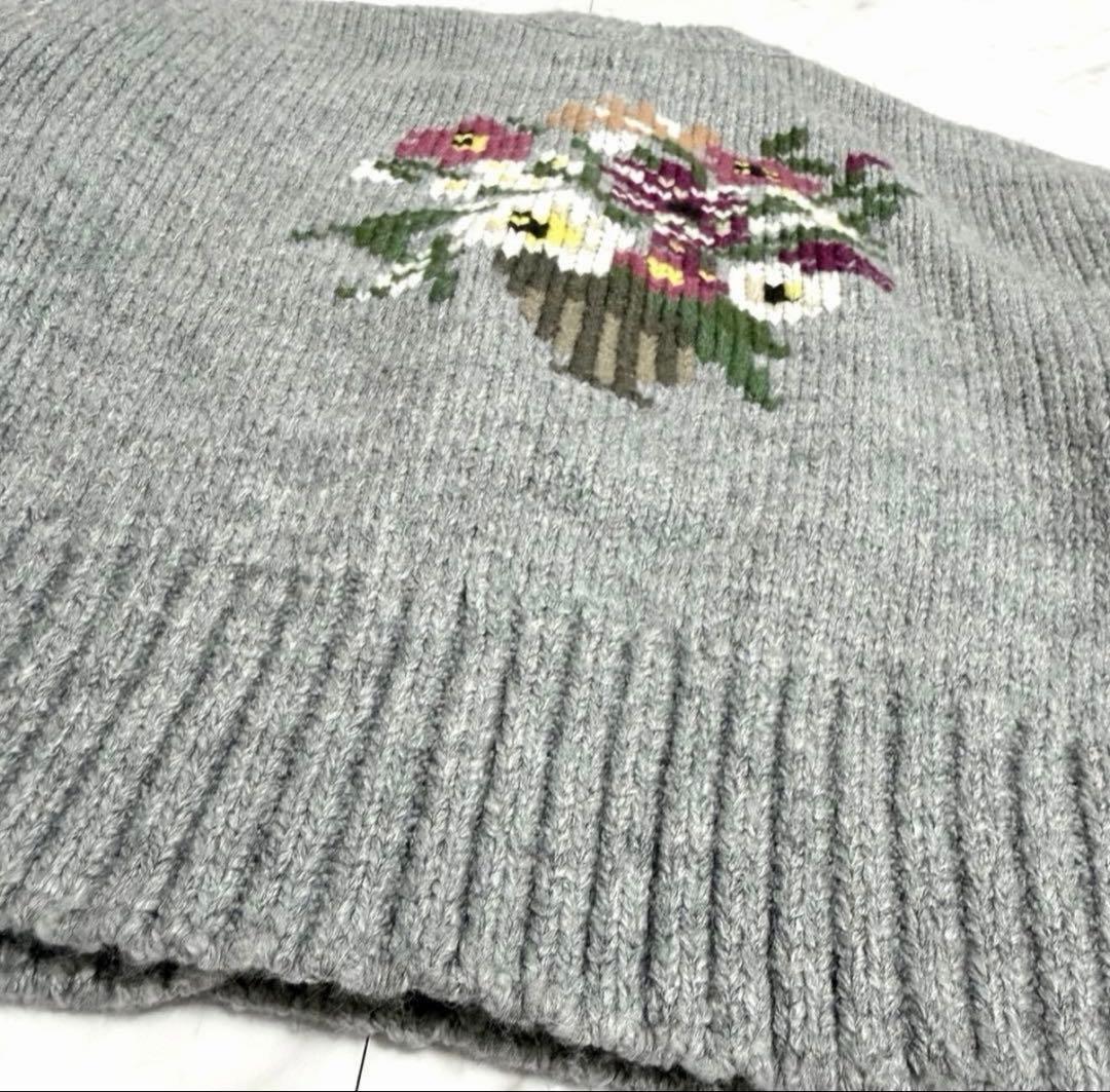 【美品】完売品✨️セブンテン フラワー 刺繍 ニット カーディガン ケイタマルヤマ