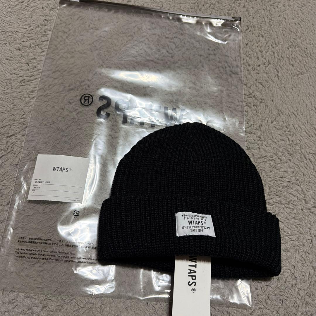 25aw WTAPS SGT BEANIE ニットキャップ　wtvua 黒