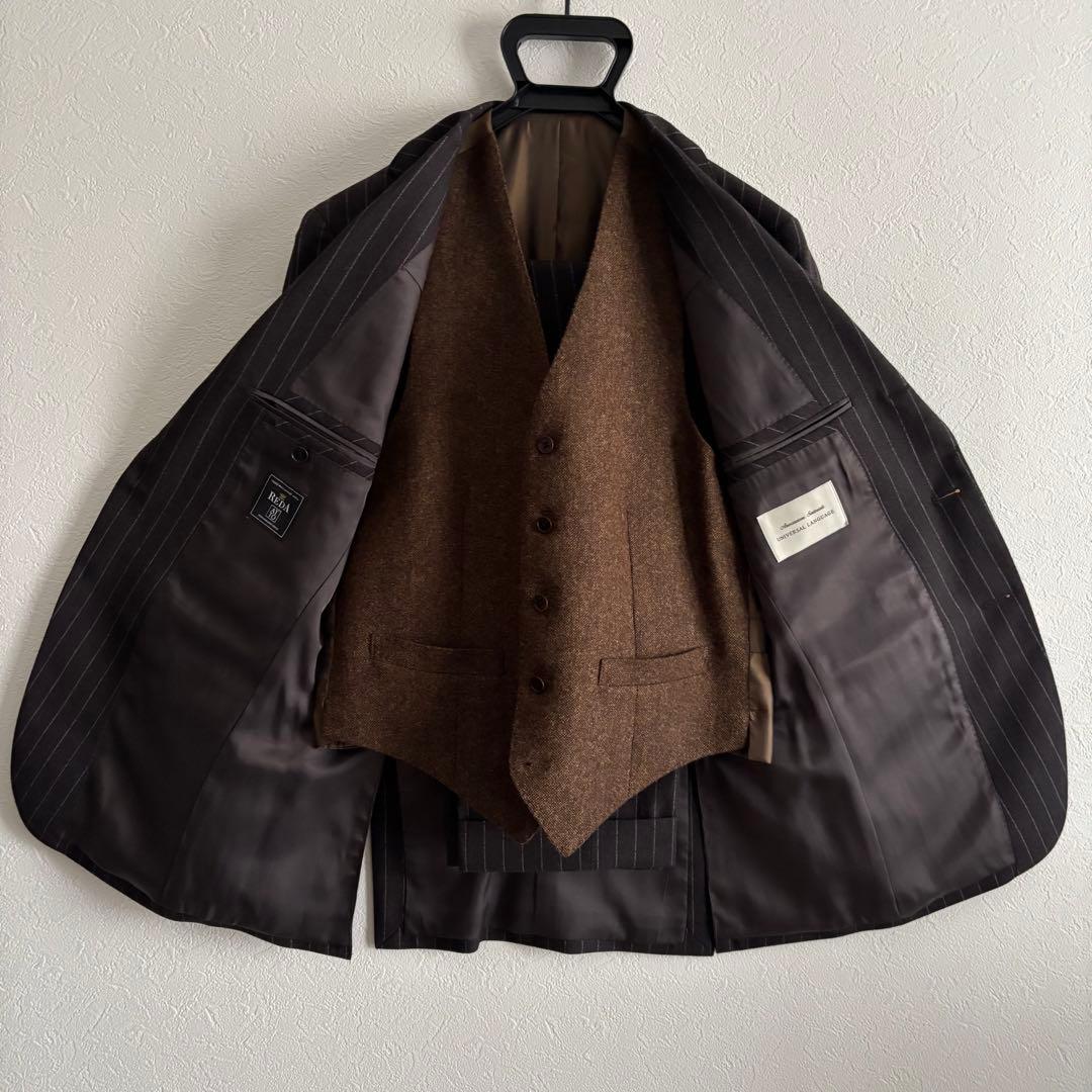 【ユニバーサルランゲージ】スリーピース スーツ セットアップ