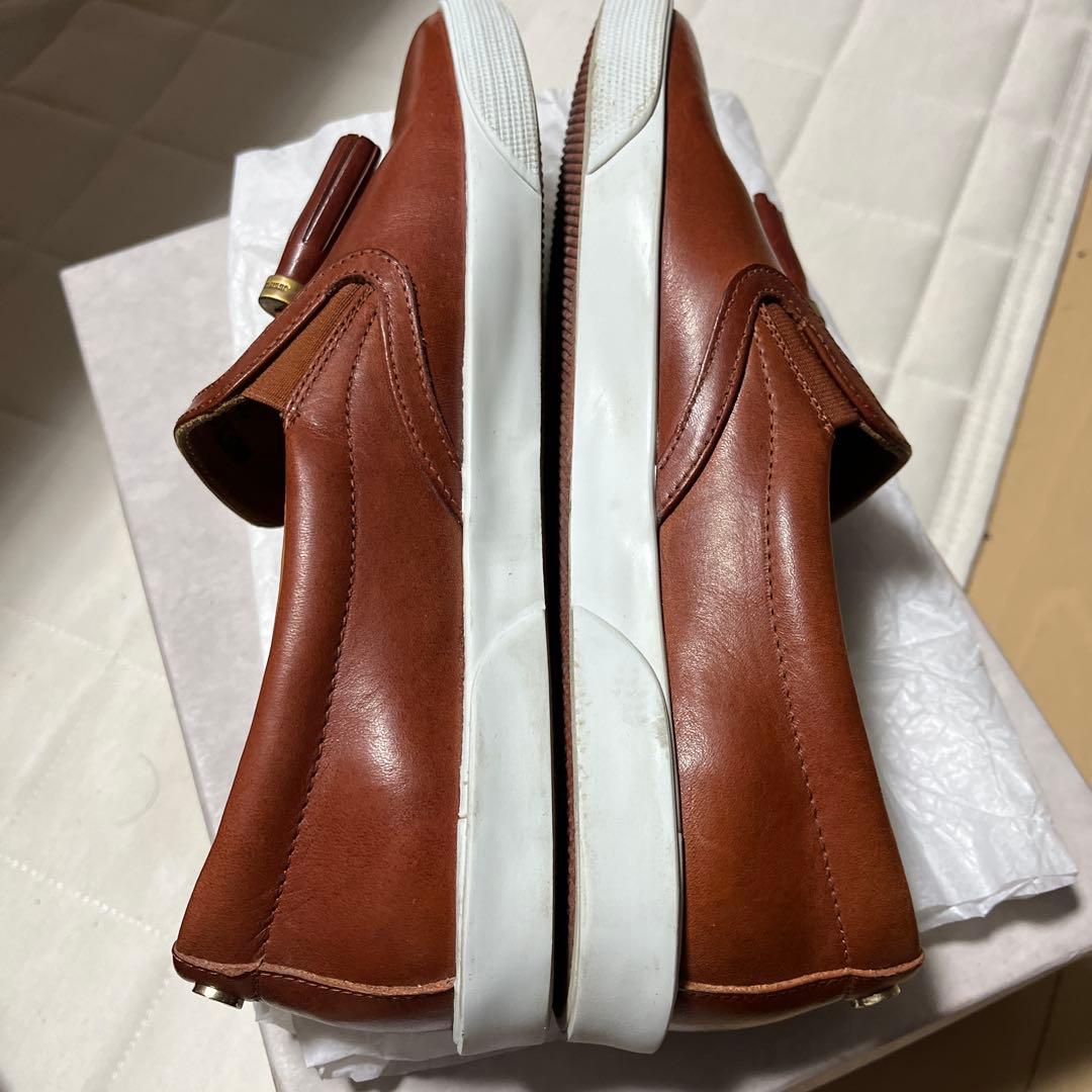 JIMMY CHOO ブラウンレザー スリッポン