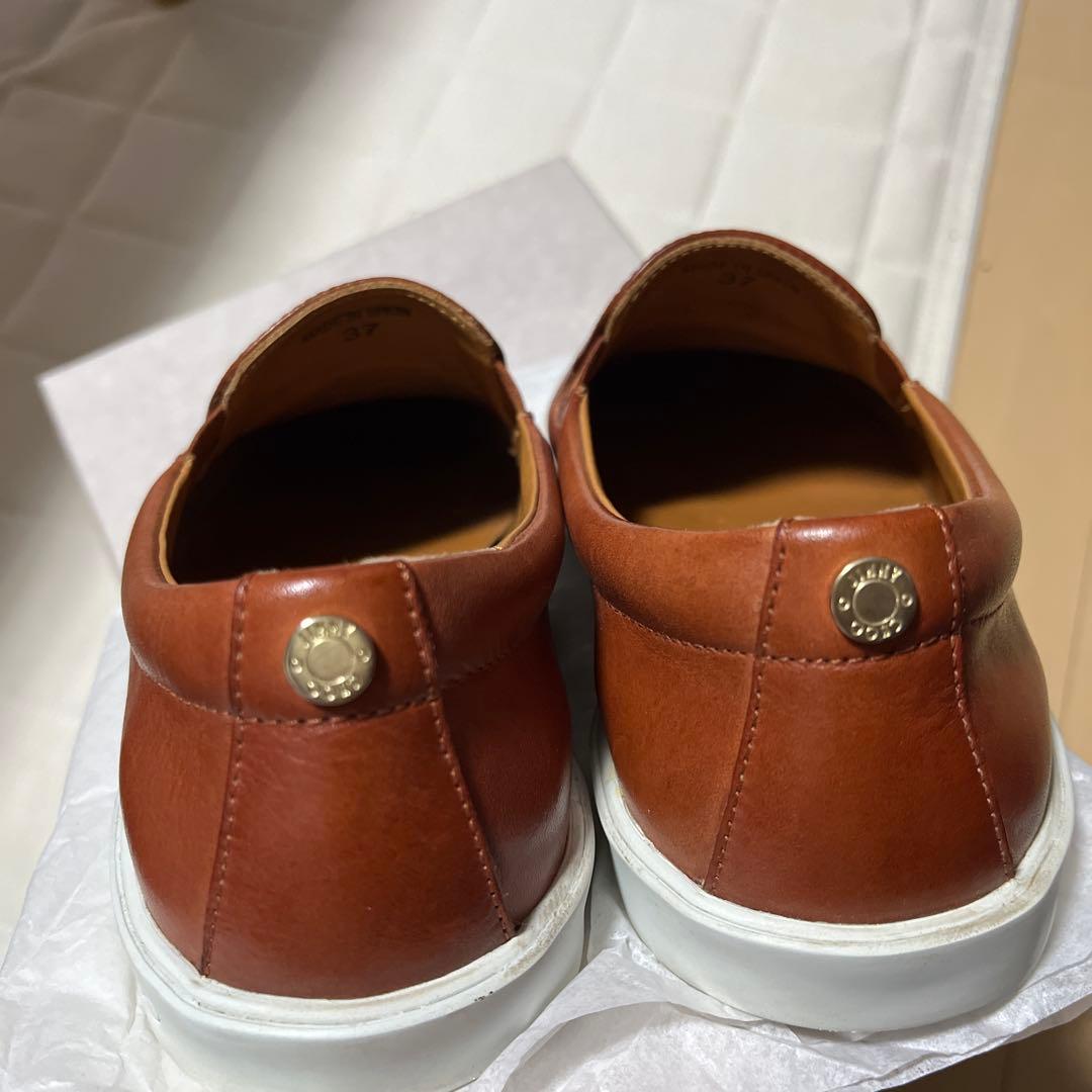 JIMMY CHOO ブラウンレザー スリッポン