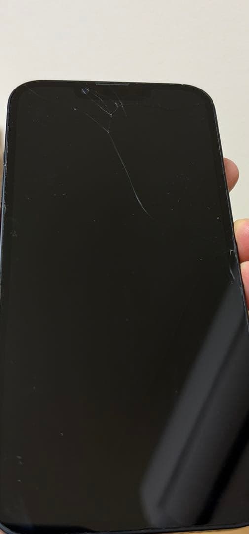iPhone13 ミッドナイト 128GB 画面ひびあり