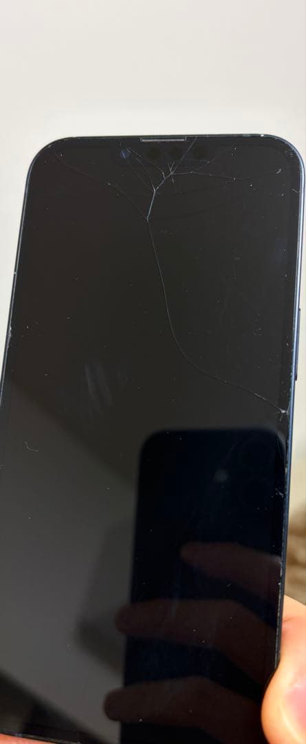 iPhone13 ミッドナイト 128GB 画面ひびあり