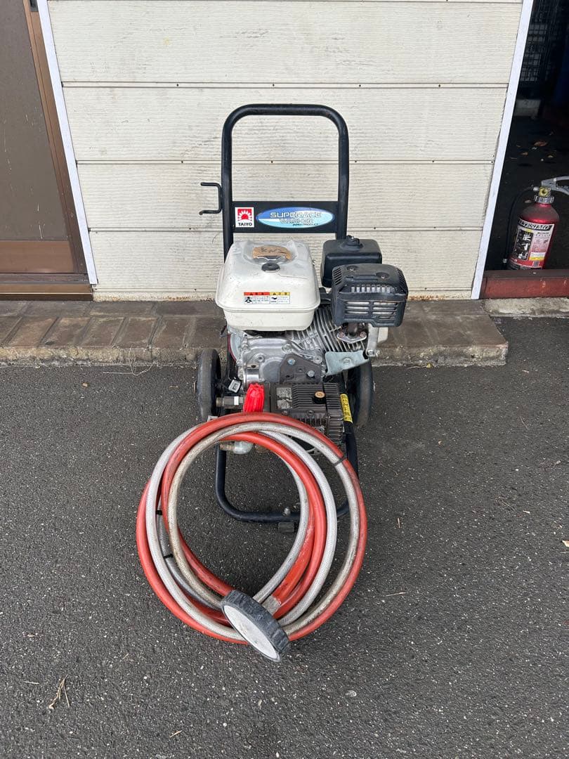 KN2★スーパー工業 エンジン式高圧洗浄 SEC-1310-2N-TA ホース