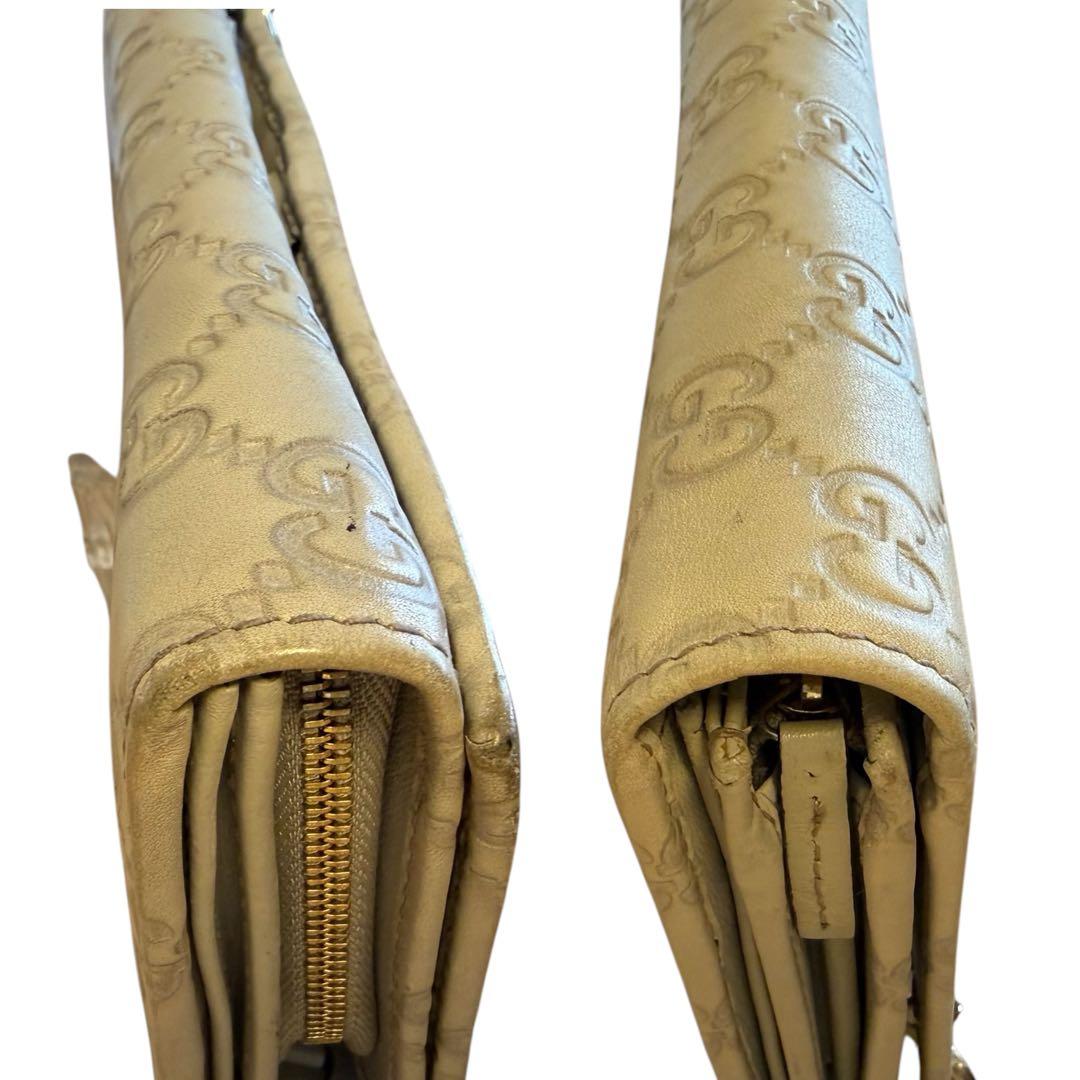 GUCCI GGパターン 長財布 アイボリー