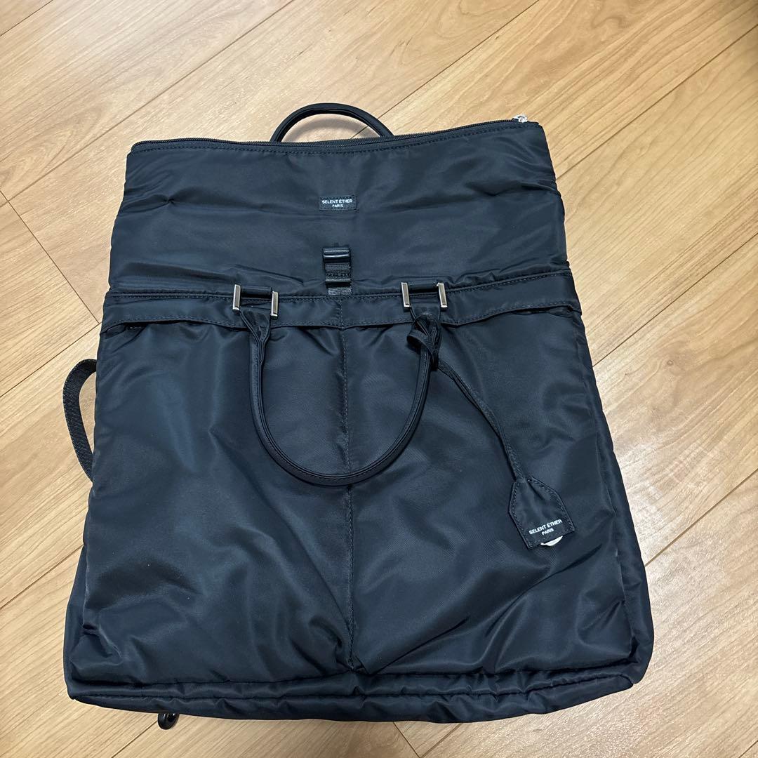 SELENT ETHER PARISブラックビジネスバッグ
