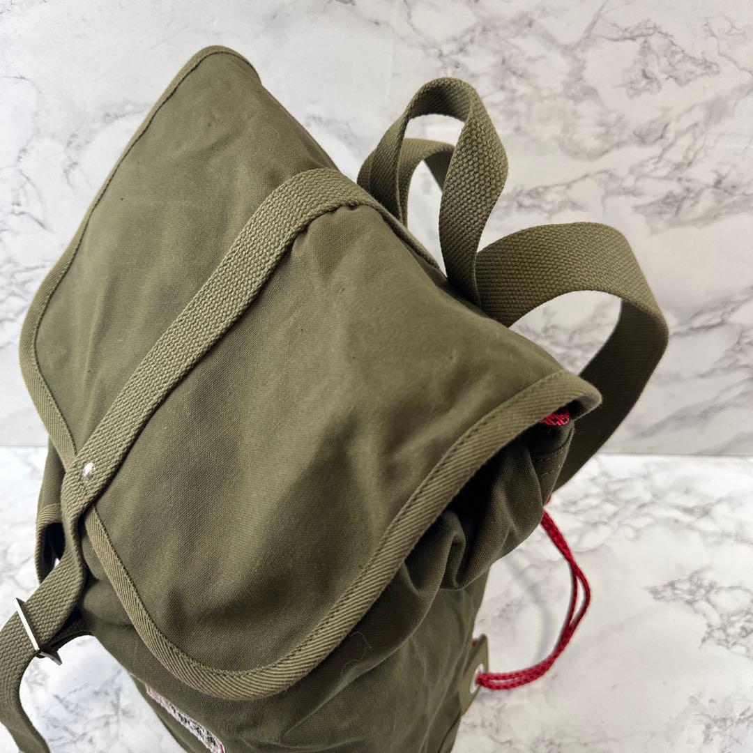希少 旧タグ 一澤帆布 イチザワハンプ キャンバスリュック バックパック カーキ