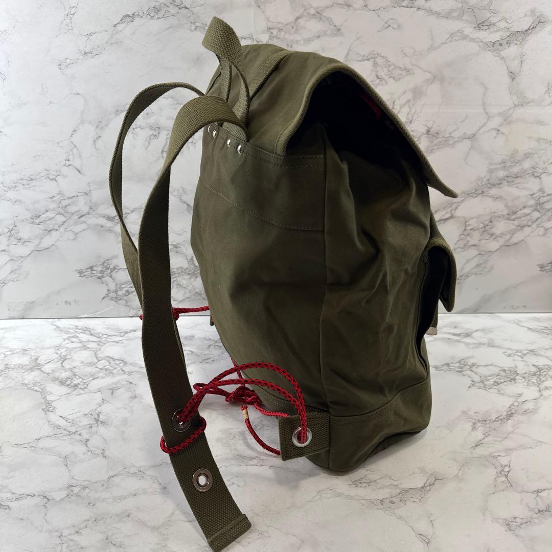 希少 旧タグ 一澤帆布 イチザワハンプ キャンバスリュック バックパック カーキ