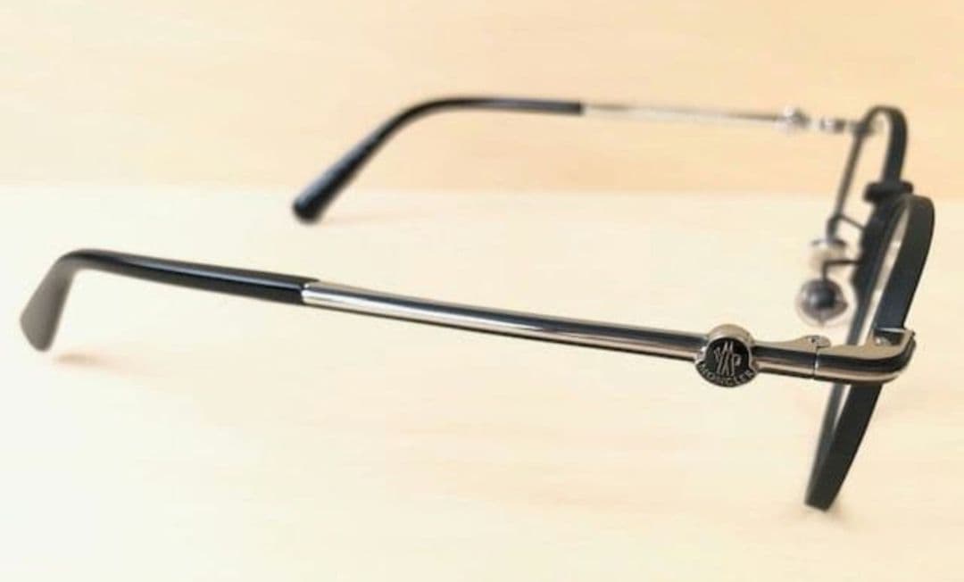 国内正規モンクレールML5203メガネ眼鏡MONCLERマット黒サングラスめがね