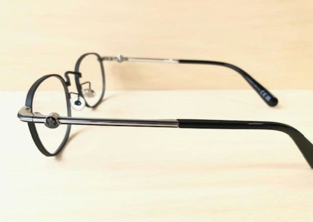 国内正規モンクレールML5203メガネ眼鏡MONCLERマット黒サングラスめがね