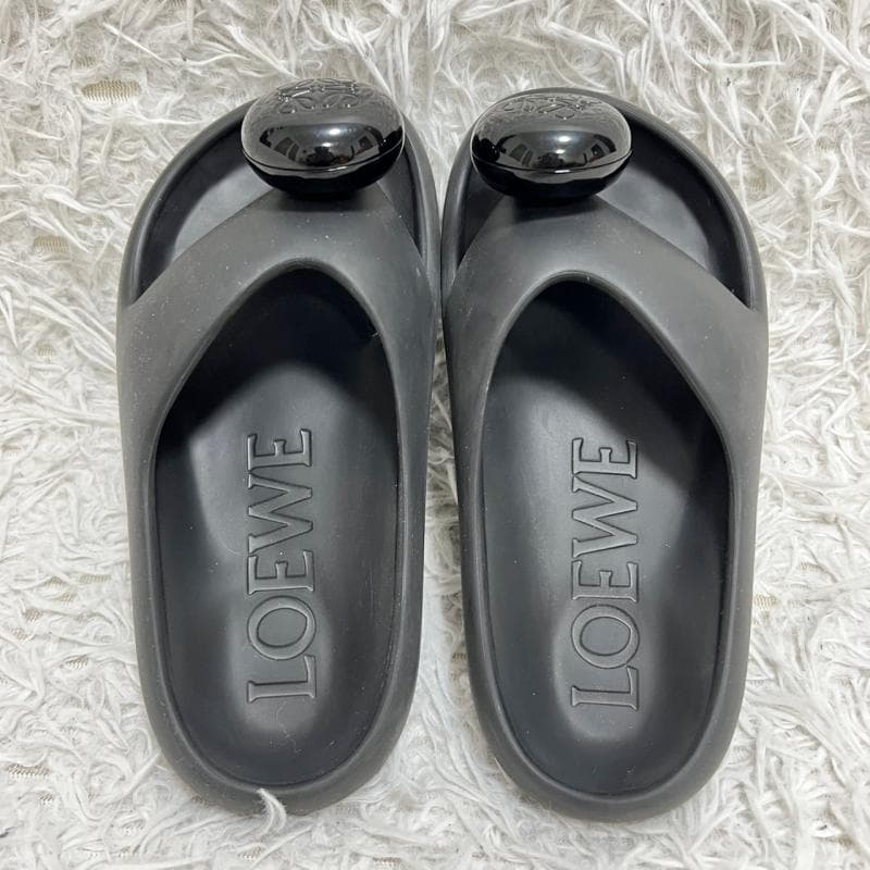 jj LOEWE サンダル ペブル ラバー アナグラム