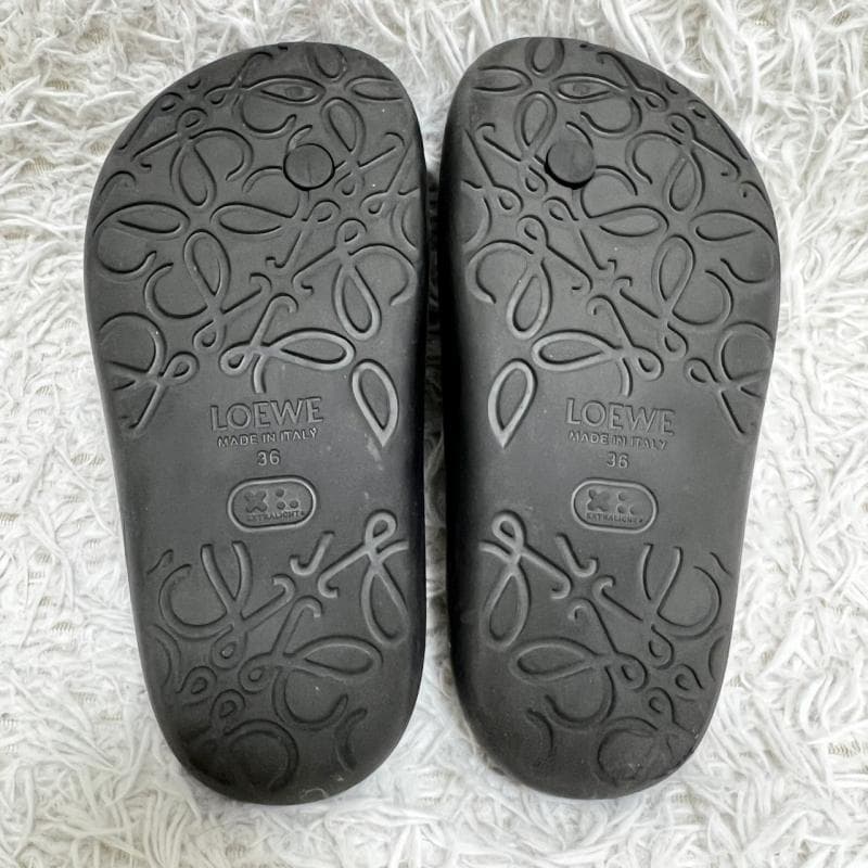 jj LOEWE サンダル ペブル ラバー アナグラム