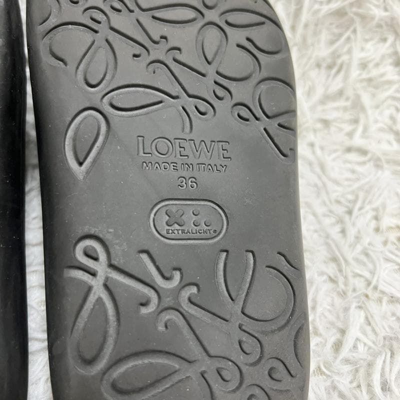 jj LOEWE サンダル ペブル ラバー アナグラム