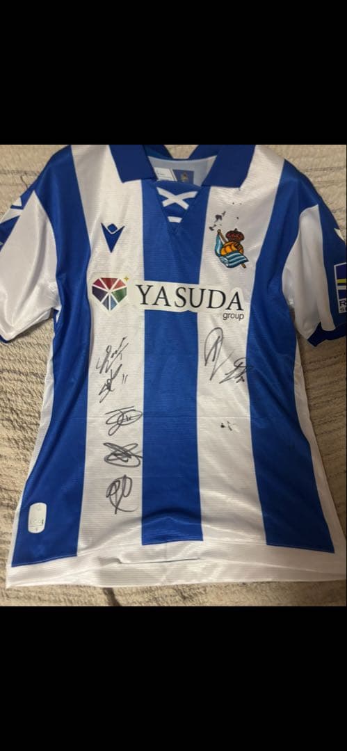 レアルソシエダ　メンデス　サイン入りユニフォーム