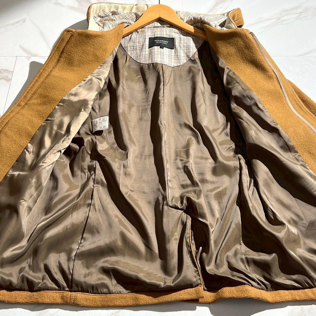 【希少】バーバリーブラックレーベル ダッフルコート ノバチェック イエロー L
