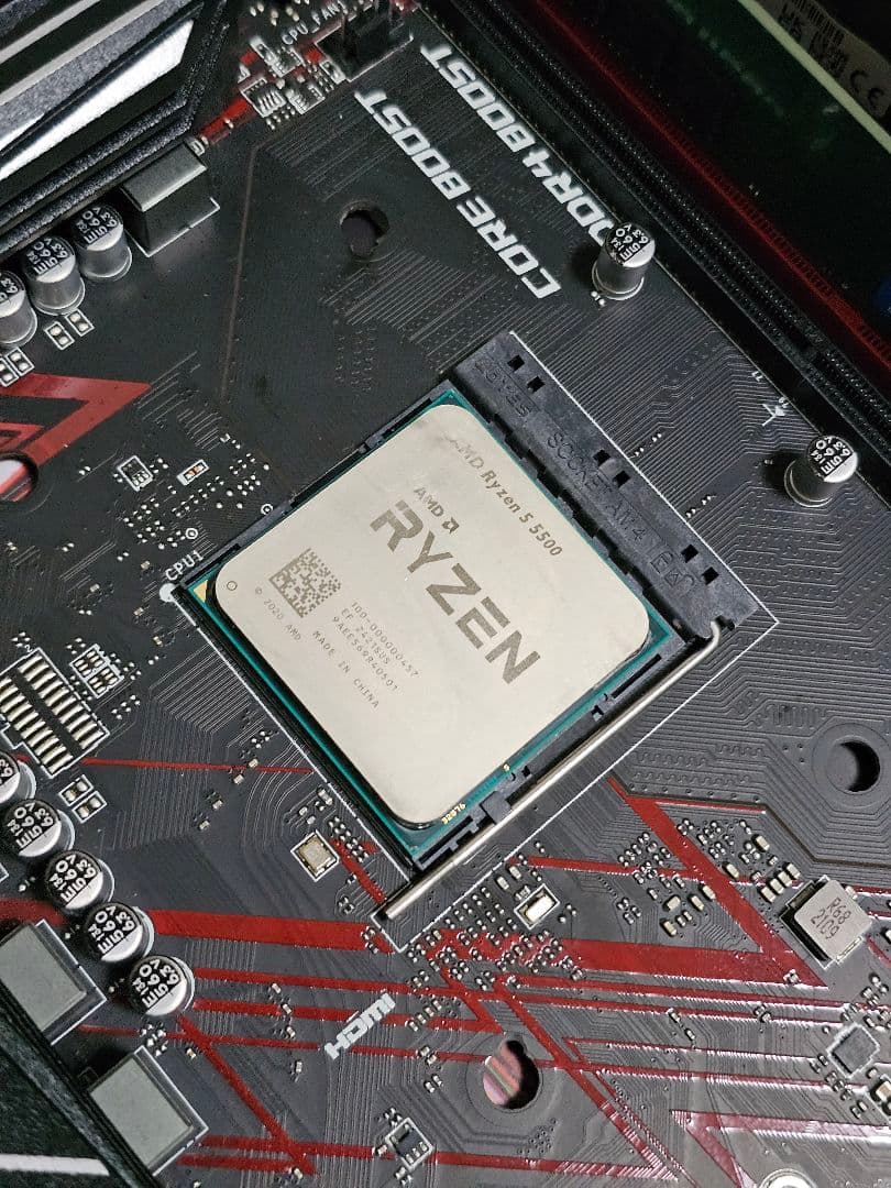 MSI B450 Ryzen 5 5500 DDR4 8GB ×2 計 16GB