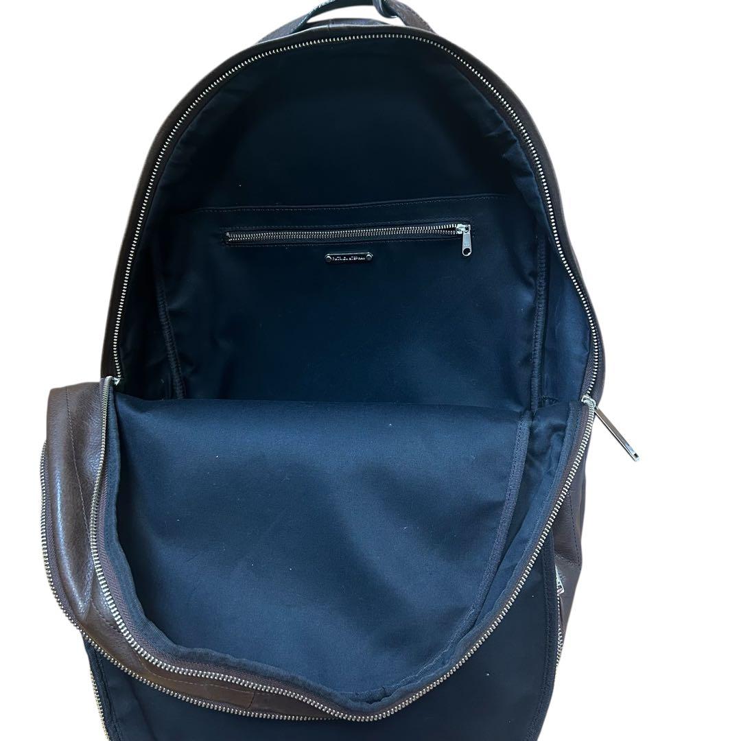 美品　パトリックステファンレザーリュックバックパック　ブラウン　大容量　二層