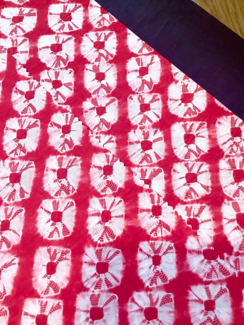 長襦袢　反物　絞り　正絹