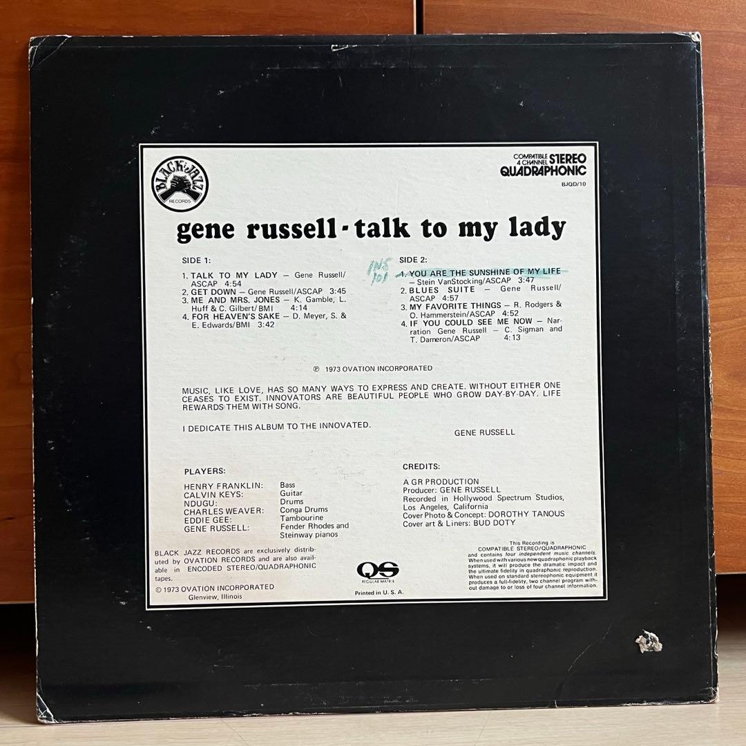 洋楽 gene russell talk to my lady LP
