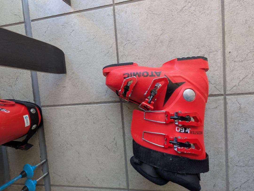 スキーセット SALOMONスキー140 アトミックブーツ　LEKIストック