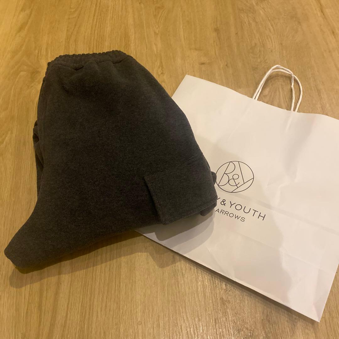 ぺ 　H BEAUTY&YOUTH フリースカーゴパンツ OVY M