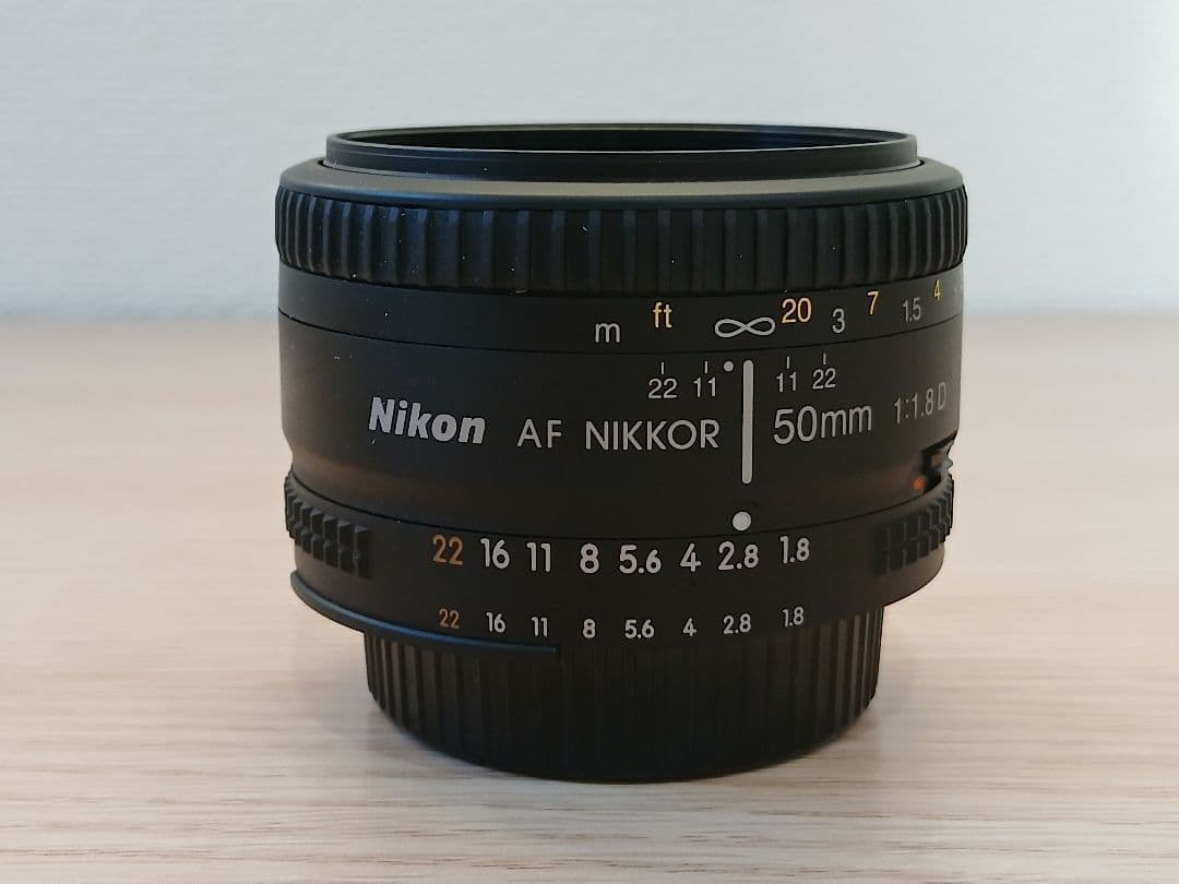 Nikon AF Nikkor 50mm f/1.8D レンズ 美品
