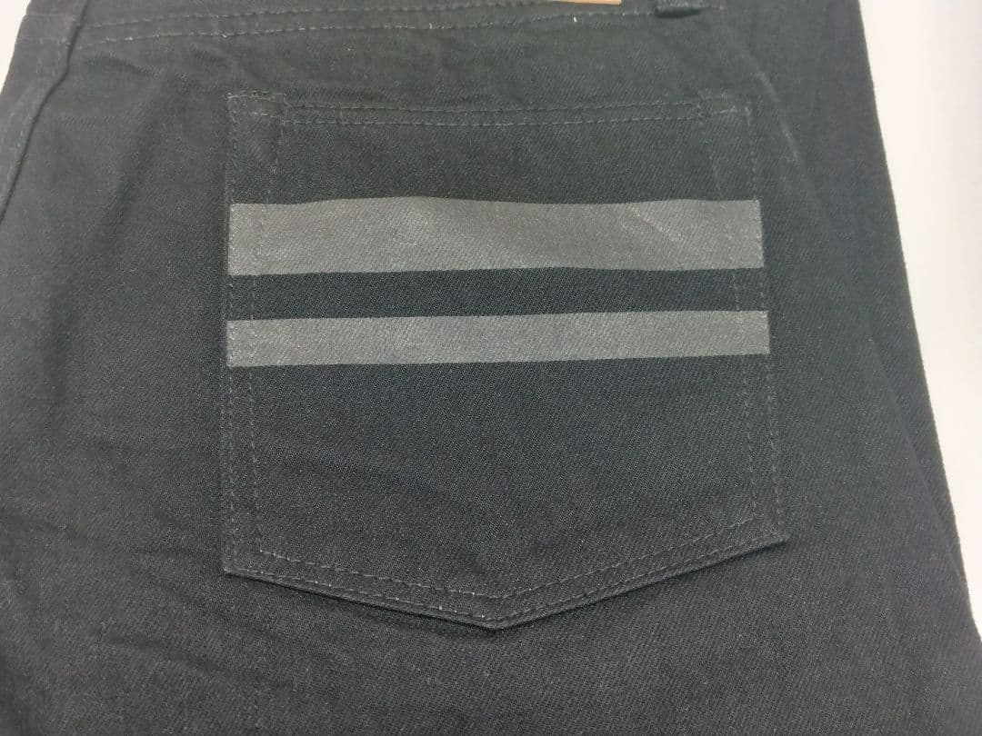 桃太郎ジーンズ 出陣 Black x Blackタイトテーパードジーンズ　W34