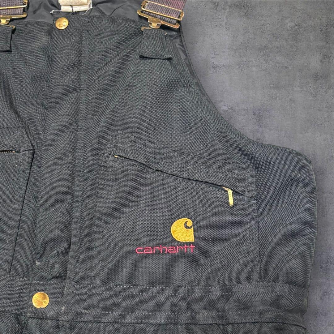 激レア 80s Carhartt ダック ダブルニー オーバーオール 38x32