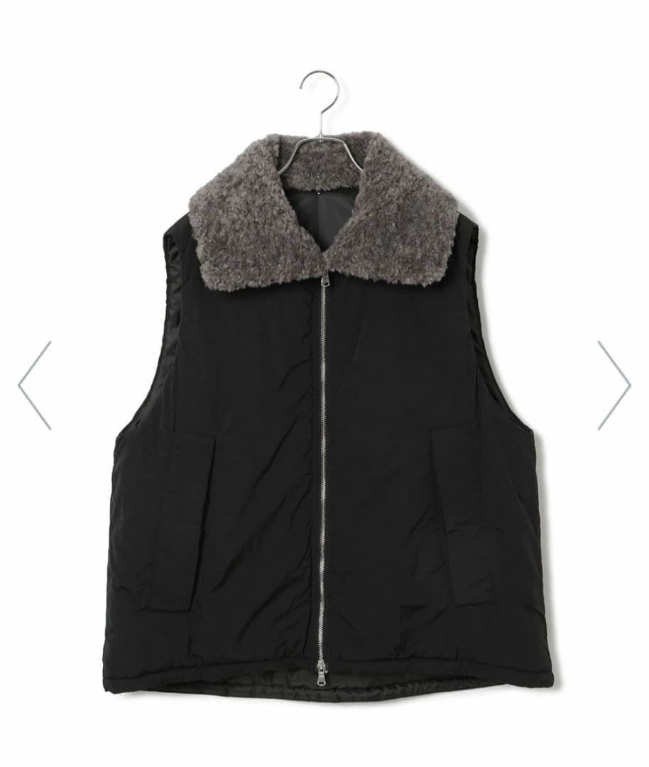 【ADAMETROPE'FEMME】 マルチWAYミドル丈ボアコンビブルゾン