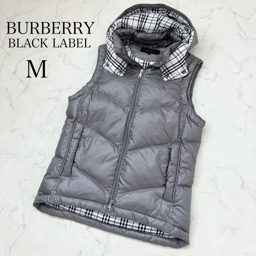 BURBERRY BLACK LABEL✨ダウンベスト　グレー　M