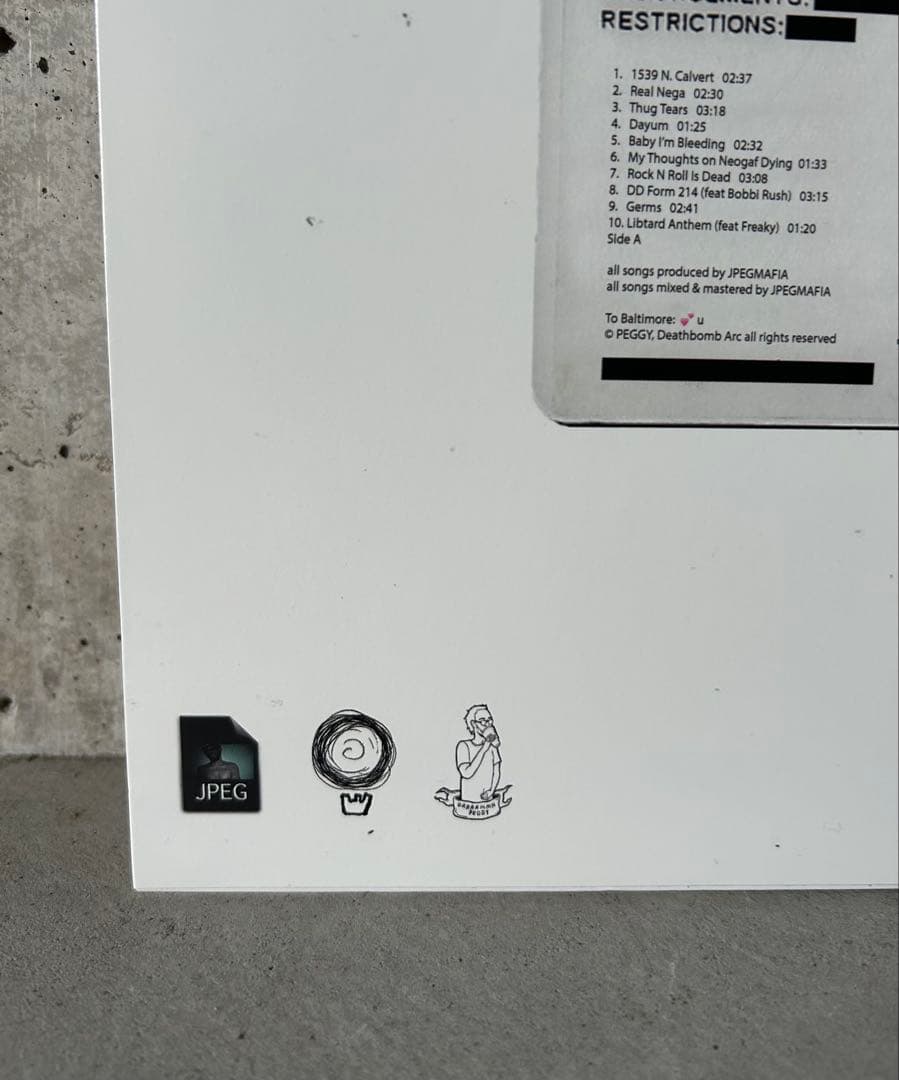 新品 サイン入り JPEGMAFIA VETERAN 1stプレス レコード