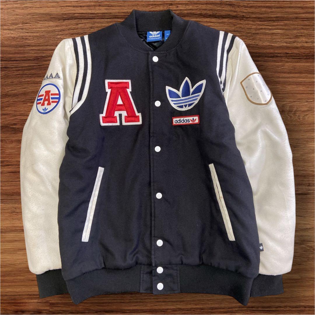 adidas スタジャン 中綿入り黒/白Ｌ