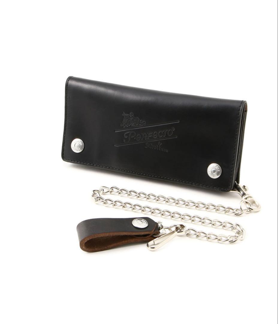 Schott perfect wallet ウォレットチェーン　長財布