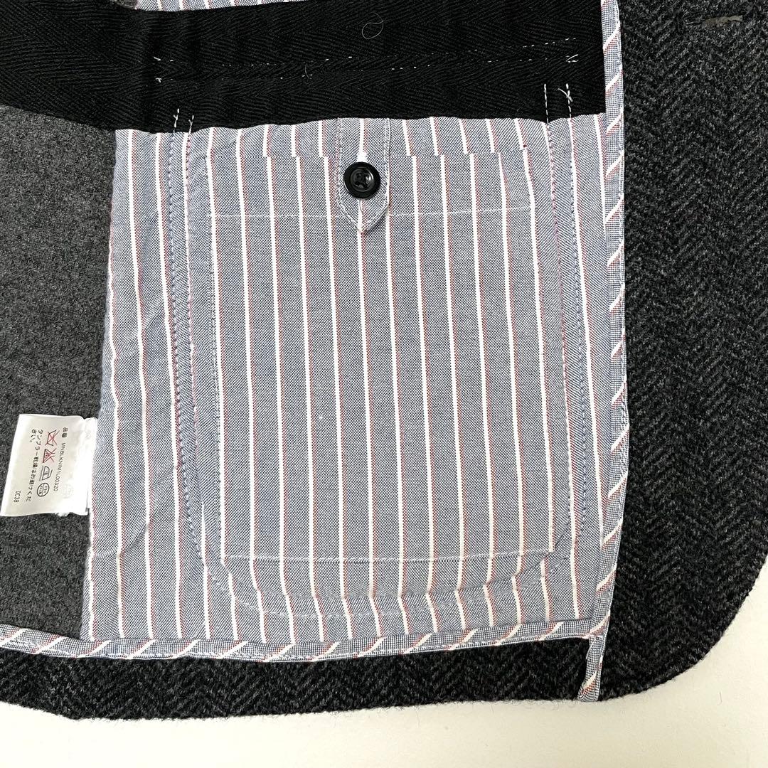 【美品】Ralph Lauren/ヘリンボーン/上質圧縮ウールニット(S)