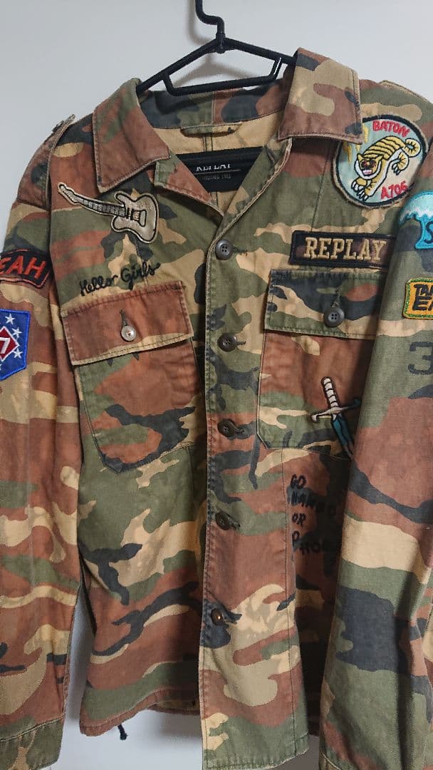 REPLAY 迷彩 ミリタリージャケット