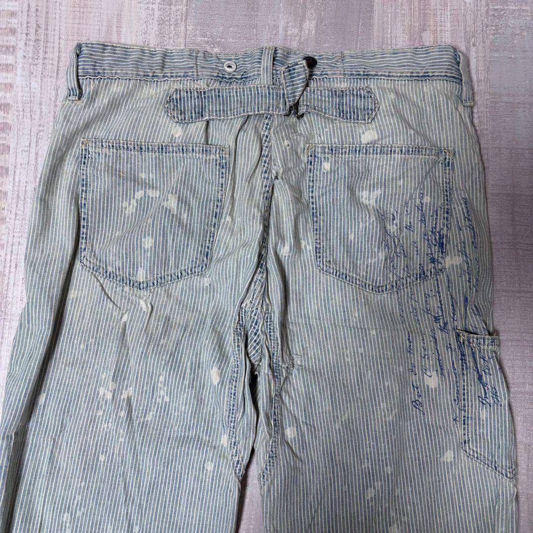 【メキシコ製】POLO by Ralph Laurenダブルニーヒッコリーパンツ