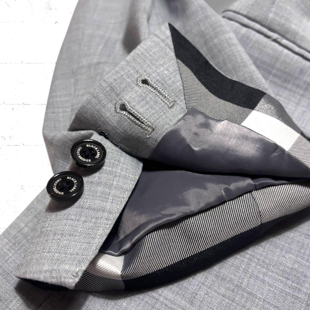 極美品　ブラックレーベルクレストブリッジ　 ウール　アンコン　ジャケット　2B