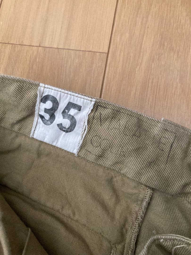 M52 チノトラウザーズ　サイズ35 フランス軍　ユーロミリタリー