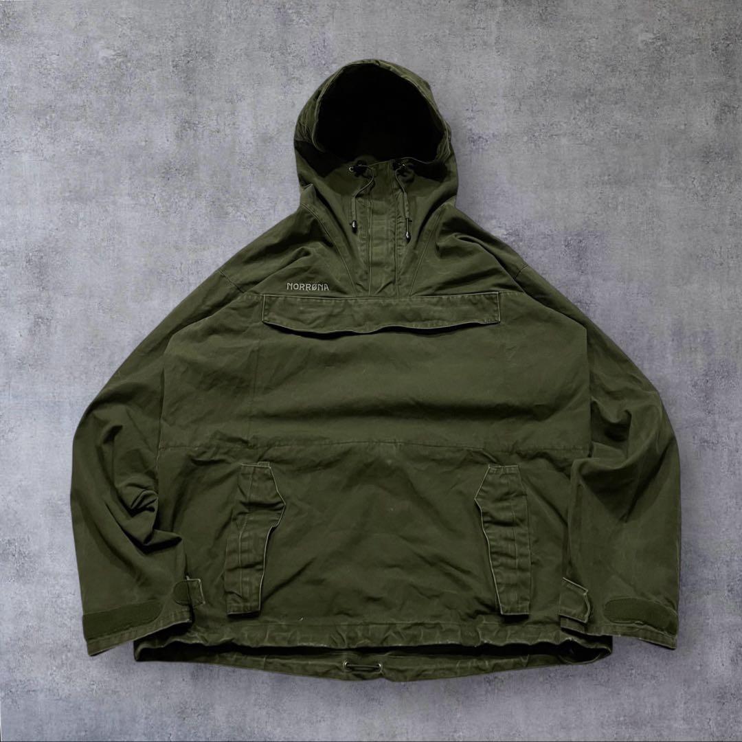 bond555vintage コットンアノラックパーカー 軍モノ オリーブ