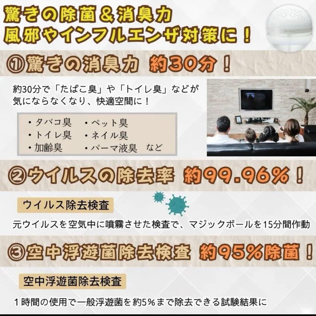 【新品・未使用品】MAGIC BALL BASIC 空気清浄機